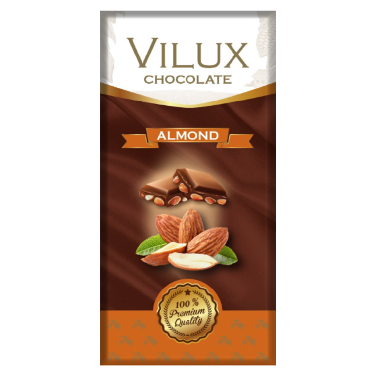 Vilux Bademli Tablet Çikolata 80 gr